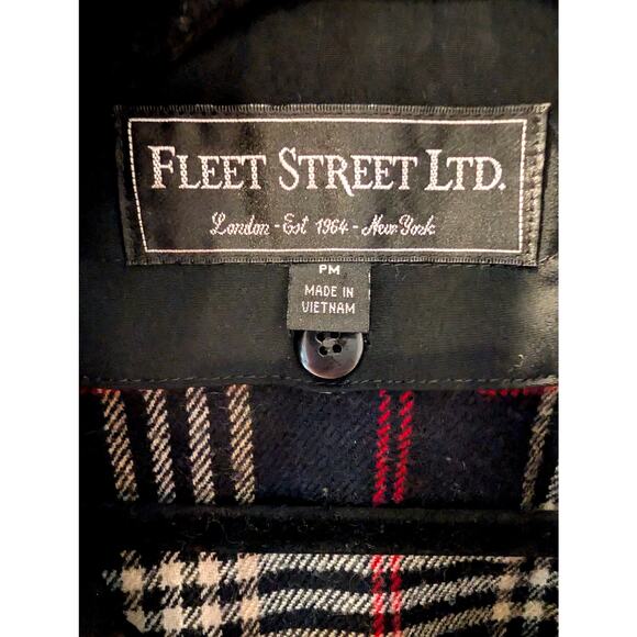 Fleet Street Green Windbreaker Jacket PM Petite Rain Coat Removable Liner Casual - Picture 2 of 8